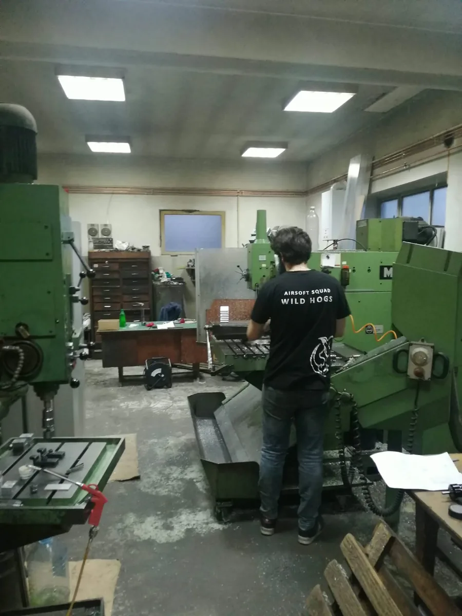 Inside the workshop